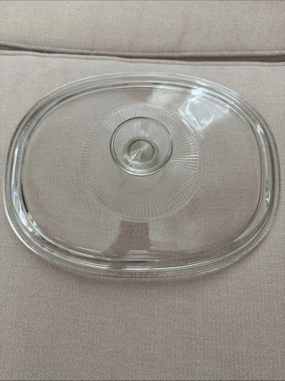 9x7” Pyrex Lid 18. F12C. A
